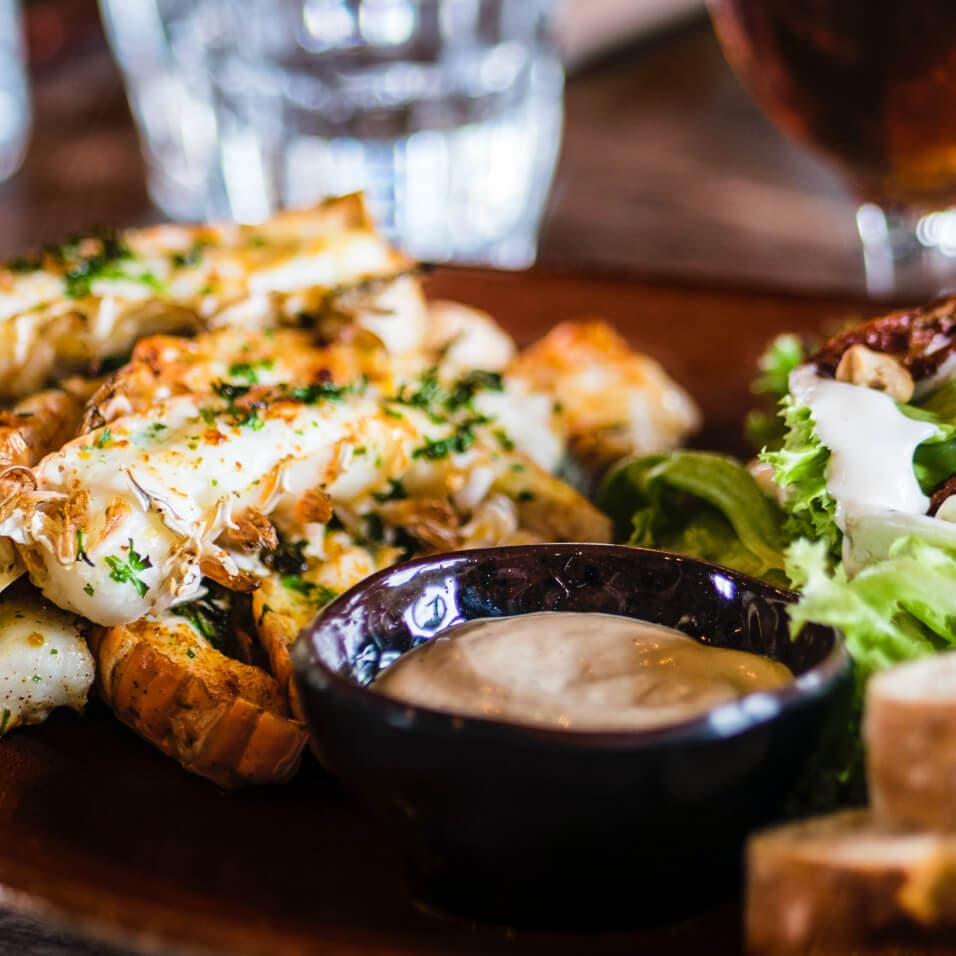 Falafel og tilbehør
